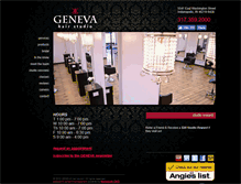 Tablet Screenshot of genevahairstudio.com